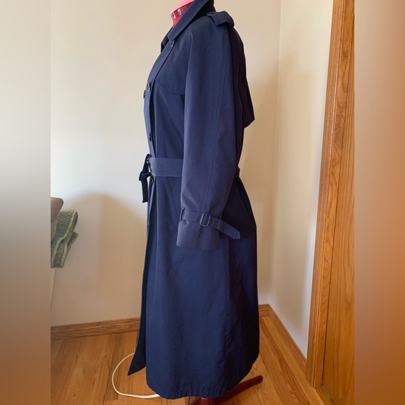 Navy all weather Trench coat - Picture 8 of 13